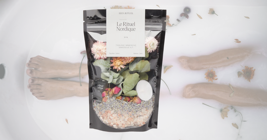 Bain relaxant avec les trousses immersive rituel de Selv