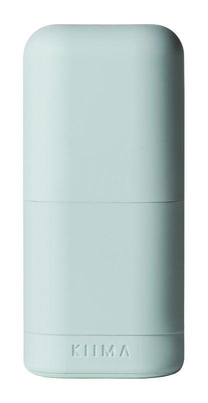 Applicateur de déodorant rechargeable KIIMA vert sauge, design épuré et durable, compatible avec les recharges de déodorant naturel.