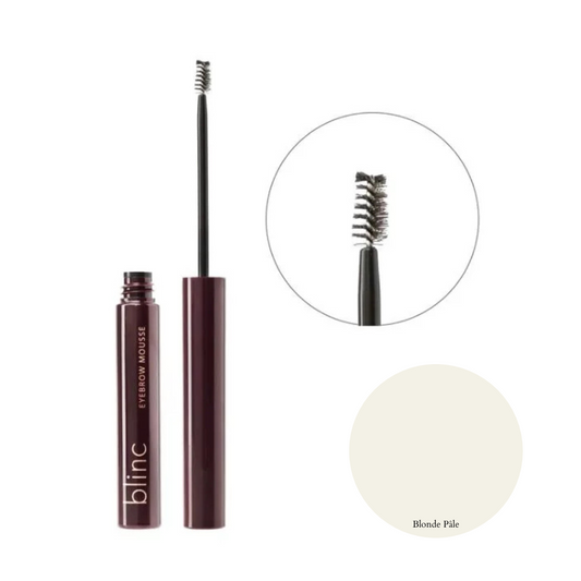 Blinc mousse à sourcils blonde pâle, parfaite pour des sourcils subtilement teintés avec un effet naturel.