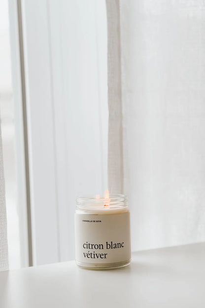 CHANDELLE DE SOYA – Citron blanc vétiver