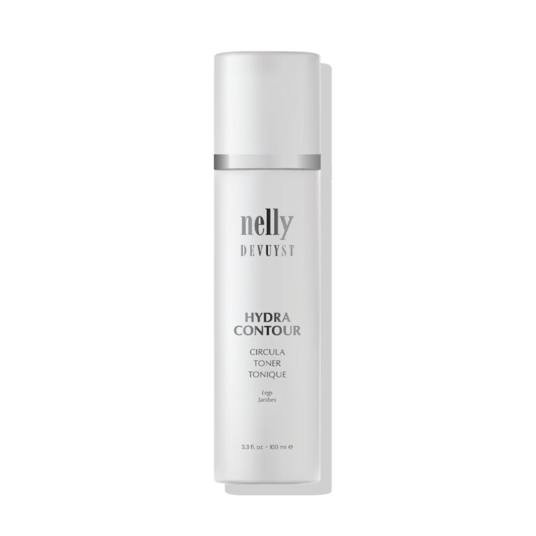 Flacon vaporisateur 100 ml du Circula Toner Hydra Contour Nelly Devuyst, spray tonique approuvé Santé Canada pour jambes lourdes et circulation.