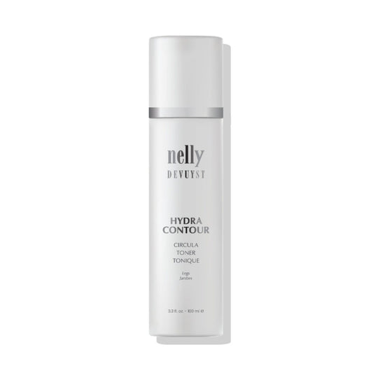 Flacon vaporisateur 100 ml du Circula Toner Hydra Contour Nelly Devuyst, spray tonique approuvé Santé Canada pour jambes lourdes et circulation.