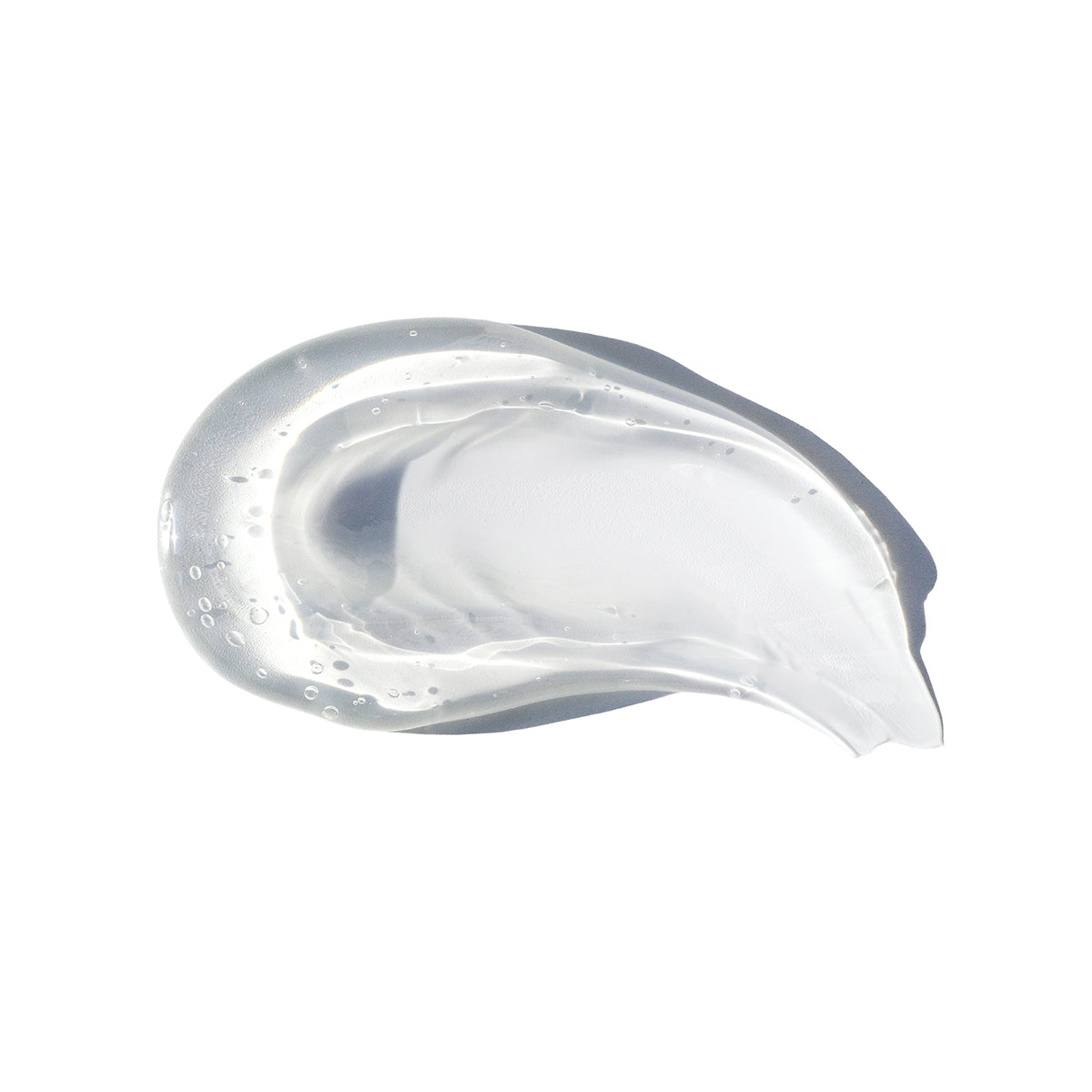 Texture transparente du Gel Purifiant BioAcné Nelly DeVuyst, gel frais et léger à l’action antibactérienne qui aide à réduire l’acné et les imperfections.