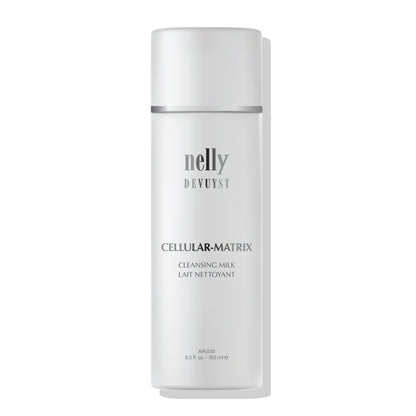 Lait nettoyant Cellular Matrix en format pompe, soin nettoyant hydratant concu pour purifier et proteger la peau tout en respectant son equilibre naturel.
