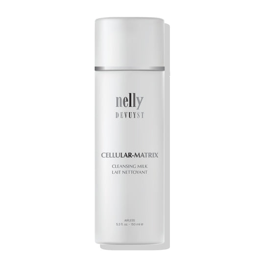 Lait nettoyant Cellular Matrix en format pompe, soin nettoyant hydratant concu pour purifier et proteger la peau tout en respectant son equilibre naturel.