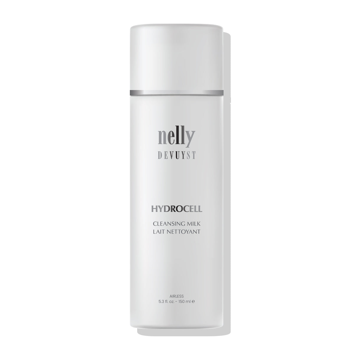 Lait nettoyant Hydrocell en format pompe, nettoyant hydratant pour le visage conçu pour préserver l’equilibre naturel de la peau.
