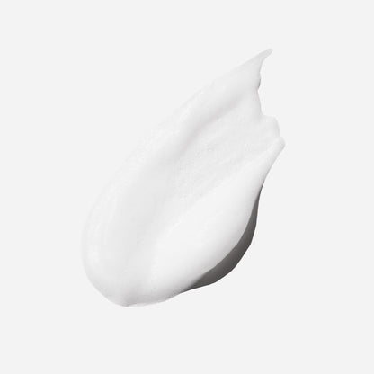Texture crème blanche du Masque Purifiant Pure de Nelly Devuyst, soin purifiant professionnel qui aide à absorber l’excès de sébum, purifier la peau et affiner le grain de peau.
