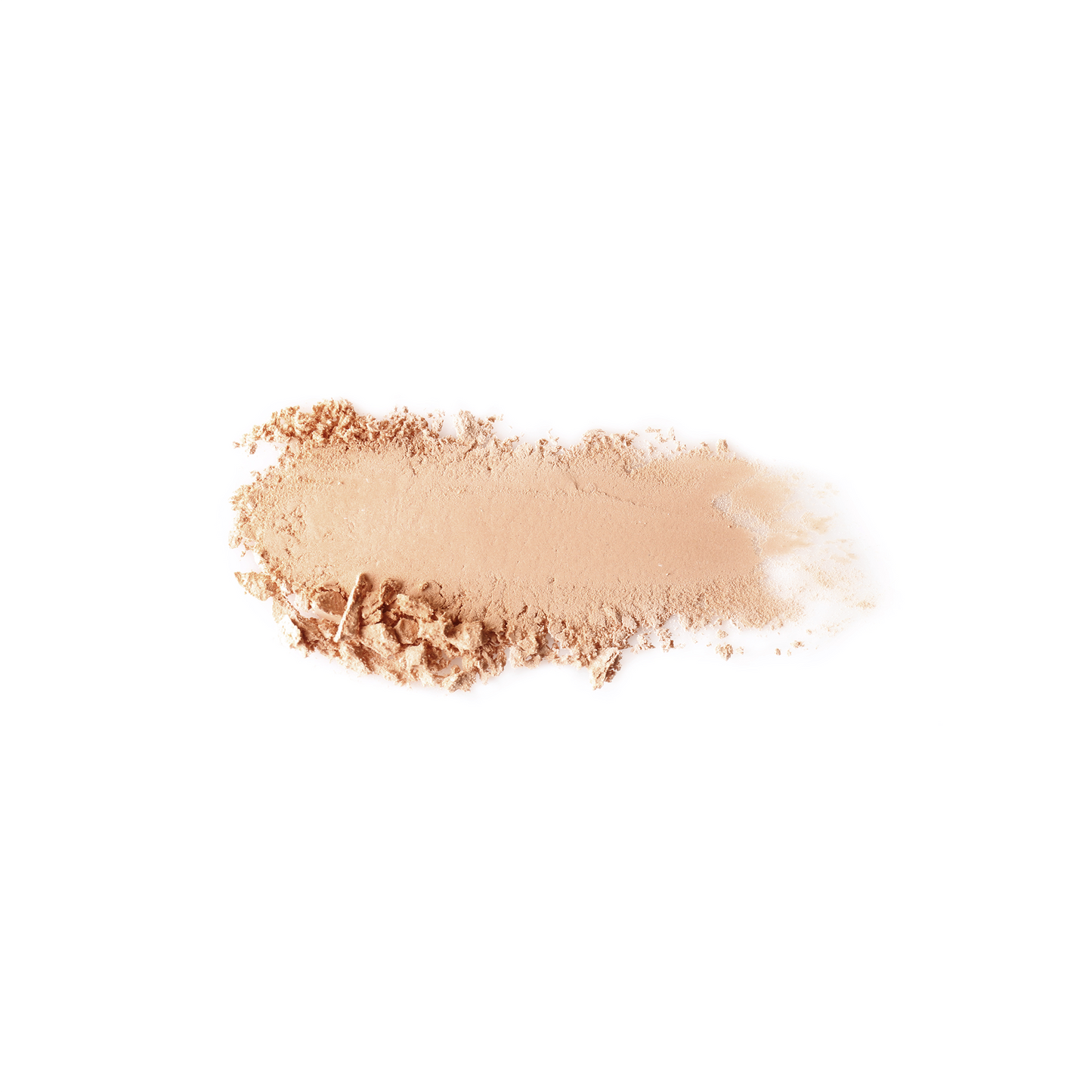Texture légère de la Poudre Minérale Fond de Teint Couleur Caramel Beige abricot 23, offrant une couvrance modulable et un teint lumineux sans effet masque.